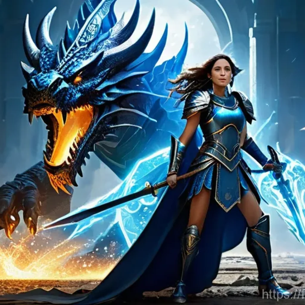 아레스 무적 상태 활용법 - **Defensive Invincibility in a Mythical Arena:** A heavily armored female warrior, clad in ornate, p...